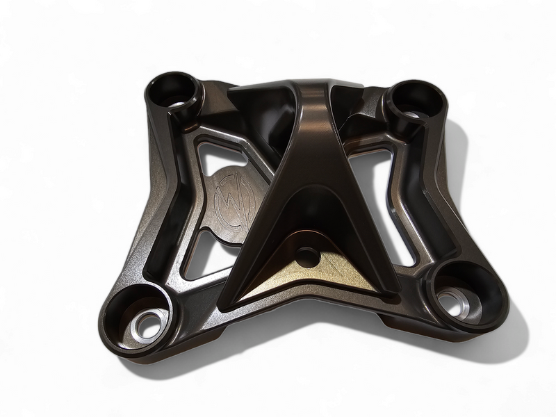 Can-Am Maverick X3 Radius Rod Plate - Rear - Elektric Off Road - Volt - Gun Metal - `17-`21